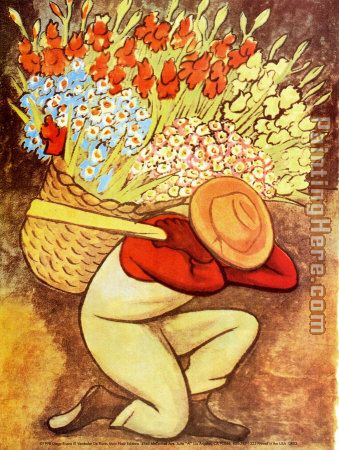 Diego Rivera El Vendedora De Flores